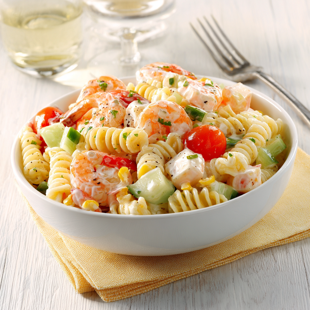 Salade de Pâtes Océane aux Crevettes
