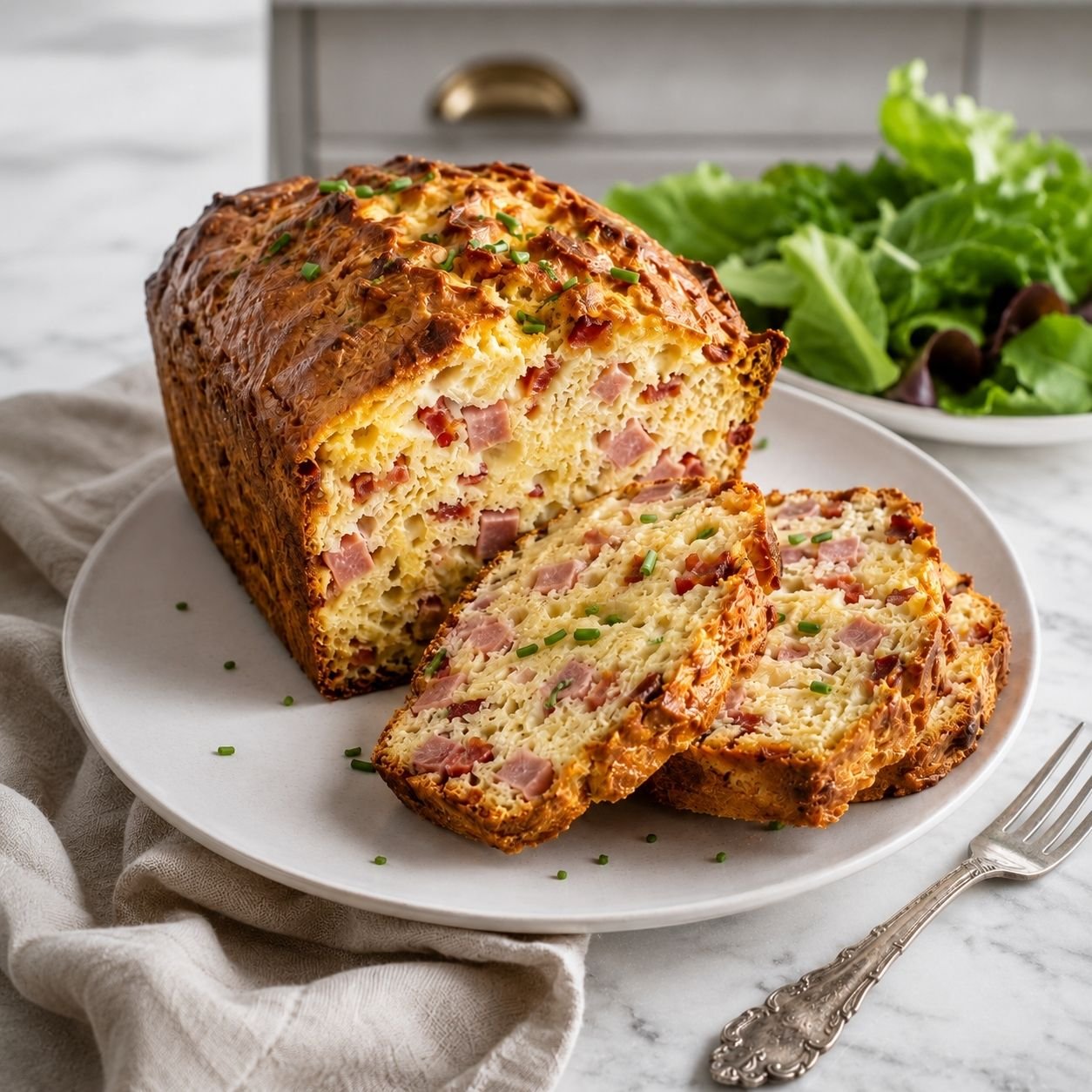 Cake au Jambon et aux Lardons