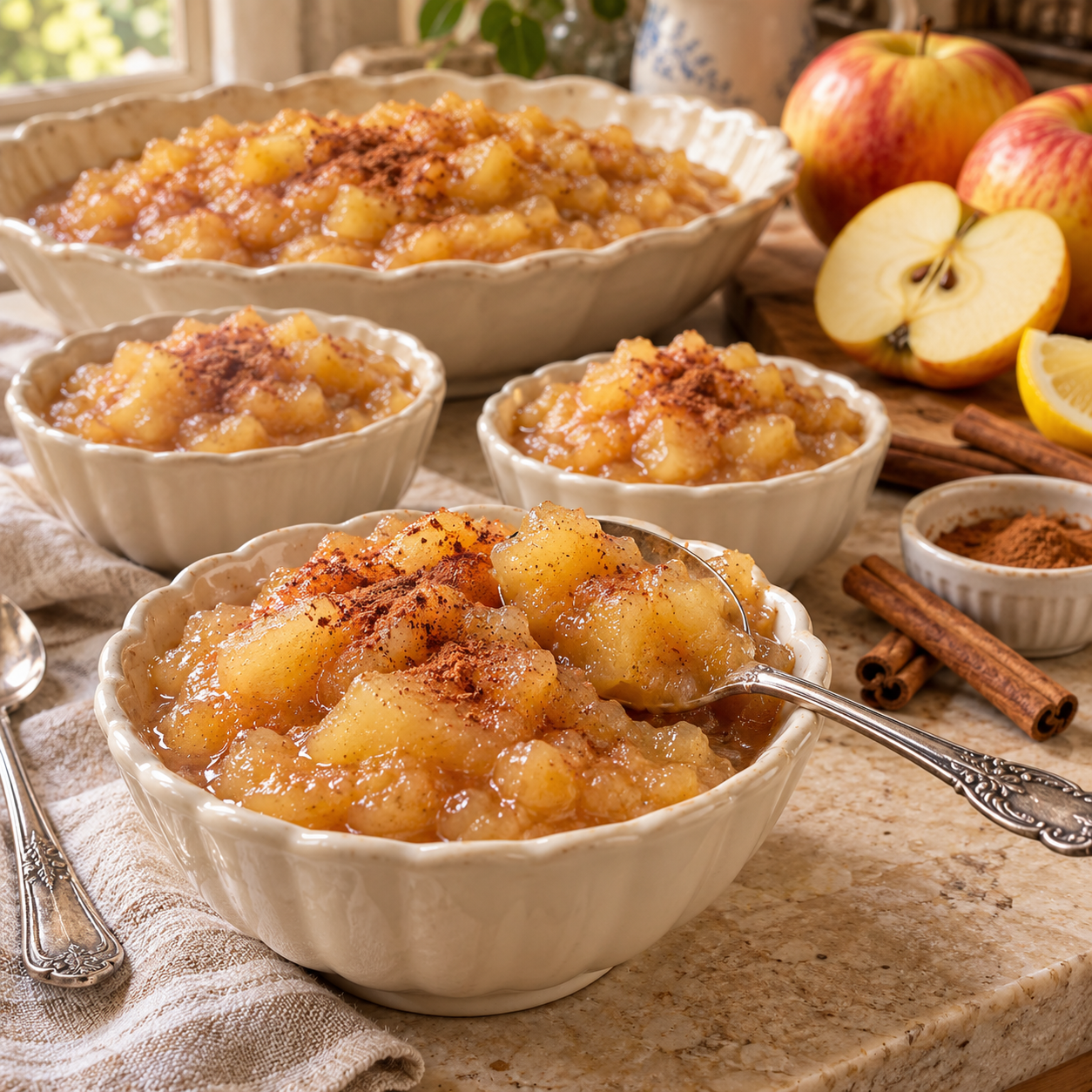 Compote de Pommes à la Cannelle Facile : Une Recette Maison Douce, Fondante et Délicieusement Parfumée